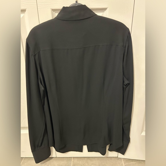 NWT Brooks Brothers, long sleeve silk shirt. Black. Size 12. Brand new! - Picture 7 of 10